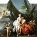 Story of Argus 01, Jupiter and Io with Cupid and Attendant Putti